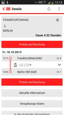 DB Navigator android App screenshot 1