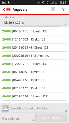 DB Navigator android App screenshot 3